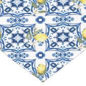 イタリアンスタイル,地中海の，マジョリカ，レモン， ショートテーブルランナー (コーナー)