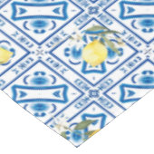 イタリアンスタイル,地中海の，マジョリカ，レモン， テーブルクロス (アングル)