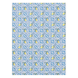 イタリアンスタイル,地中海の，マジョリカ，レモン， テーブルクロス