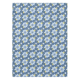 イタリアンスタイル,地中海の，マジョリカ，レモン， テーブルクロス