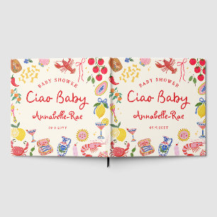 イタリアンストライプのCiao Baby ベビーシャワー オリジナルグッズ ゲストブック