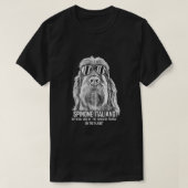 イタリアンスピノン公クール式犬 Tシャツ (デザイン正面)