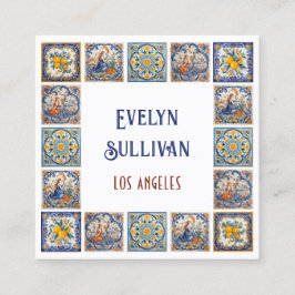 イタリアンタイル枠名刺 スクエア名刺