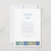 イタリアンタイル | レモン ブライダルシャワーのお礼 サンキューカード (正面)