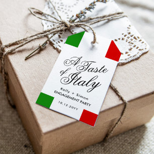 イタリアンテーマのディナー 結婚報告パーティー ギフトタグ