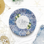 イタリアンテーマ紙プレート | エレガントブライダルシャワー ペーパープレート