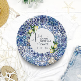 イタリアンテーマ紙プレート | エレガントブライダルシャワー ペーパープレート