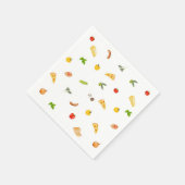 イタリアンディナー ピザ エレガントパーティー ペーパーナプキン スタンダードカクテルナプキン (角)