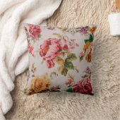 イタリアンデザインと花の美しい クッション (ブランケット)