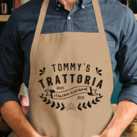 イタリアントラットリアパーソナライズされたレストランロゴAdu