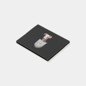 イタリアンドッグオアー用グレイハウンド鞭毛胸ポケット ポストイット (アングル)