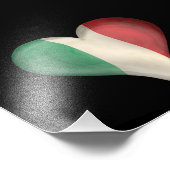 イタリアンハートの旗 フォトプリント            (角)