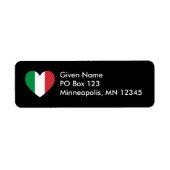 イタリアンハートラベル ラベル (正面)