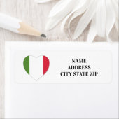 **イタリアンハート**差出人住所ラベル ラベル (インサイチュ)