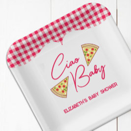 イタリアンバブーシャワーのCiao Baby ペーパープレート