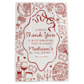 イタリアンパスタ ザッツアモーレ ブライズシャワー ギフト ミディアムペーパーバッグ (裏面)