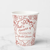 イタリアンパスタ ザッツ アモーレ ブライズシャワー 紙コップ (裏面)