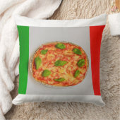 イタリアンピザのスロー・クッション クッション (ブランケット)