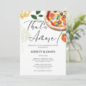 イタリアンピザのリハーサルディナー カジュアル ザッツアモーレ 招待状 (スタンド正面)