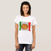 イタリアンピザ 女性用ベーシックTシャツ Tシャツ (正面フル)