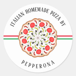 イタリアンピパーソナライズされたザホーム ラウンドシール