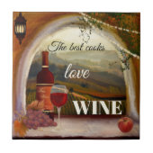 イタリアンファインアートワインセラミックスキッチンタイル タイル (正面)