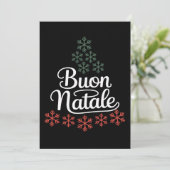 イタリアンファミリークリスマスツリー ホリデー シーズンカード (スタンド正面)