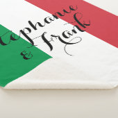 イタリアンフラグの色結婚の シェルパブランケット (3/4)