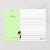 イタリアンフランスの料理人クックブックレシピカード ポストカード (裏面)