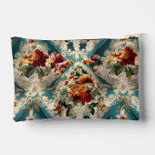 イタリアンフローラダマスクお洒落パターン アクセサリーポーチ (裏面)