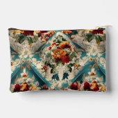 イタリアンフローラダマスクお洒落パターン アクセサリーポーチ (裏面)