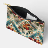 イタリアンフローラダマスクお洒落パターン アクセサリーポーチ (見開き)