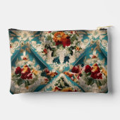 イタリアンフローラダマスクお洒落パターン アクセサリーポーチ (裏面)