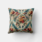 イタリアンフローラダマスクお洒落パターン クッション (裏面)