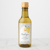 イタリアンフローラ&タイルブライダルシャワーありがとう ワインラベル (正面)