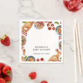 イタリアンフードベイビーシャワー スタンダードカクテルナプキン (インサイチュ)