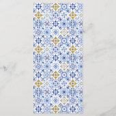 イタリアンブルータイル水色レモンメ結婚ニュー メニュー (裏面)