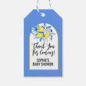 イタリアンブルータイル、チャオベイビー、イエローレモン ギフトタグ (正面)