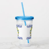 イタリアンブルータイル リモンチェッロ ウェディングシャワー ギフト アクリルタンブラー (左)