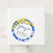 イタリアンブルータイル レモン ブライダルシャワー グラツィエ フェイバータグ (インサイチュ)