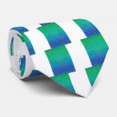 イタリアンブルー人魚モチーフアートプリント ネクタイ (ロール)