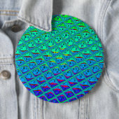 イタリアンブルー人魚モチーフアートプリント 缶バッジ (インサイチュ)