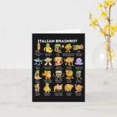 イタリアンブレインロットミーム 子供用 ボーイ メンズ レディース カード (黄色い花)