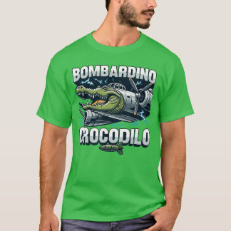 イタリアンブレインロット ボンバルディーノ ワニ おもしろ 脳 Tシャツ