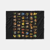 イタリアンブレインロット Gen-z ミーム 面白いブレインロット子供服C フリースブランケット (正面(横))