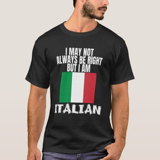イタリアンプライドイタリア誇りを持ったは伝統にイタリアンなる Tシャツ (正面)
