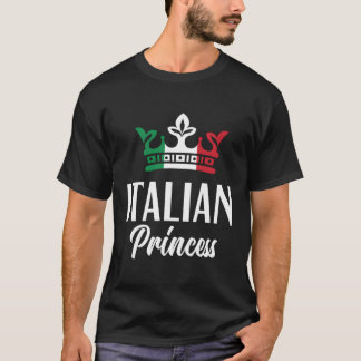 イタリアンプリンセス誇りを持ったイタリアンイタリア国旗イタリアン Tシャツ