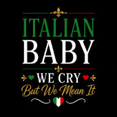 イタリアンベイビー 泣いてるけど本気だよ ロンパース