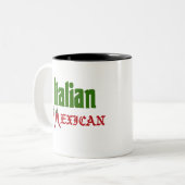 イタリアンメキシコのコーヒーマグ ツートーンマグカップ (正面左)