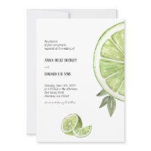 イタリアンライム結婚式招待状